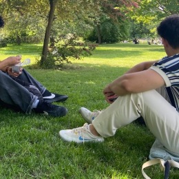 people sitting in a park