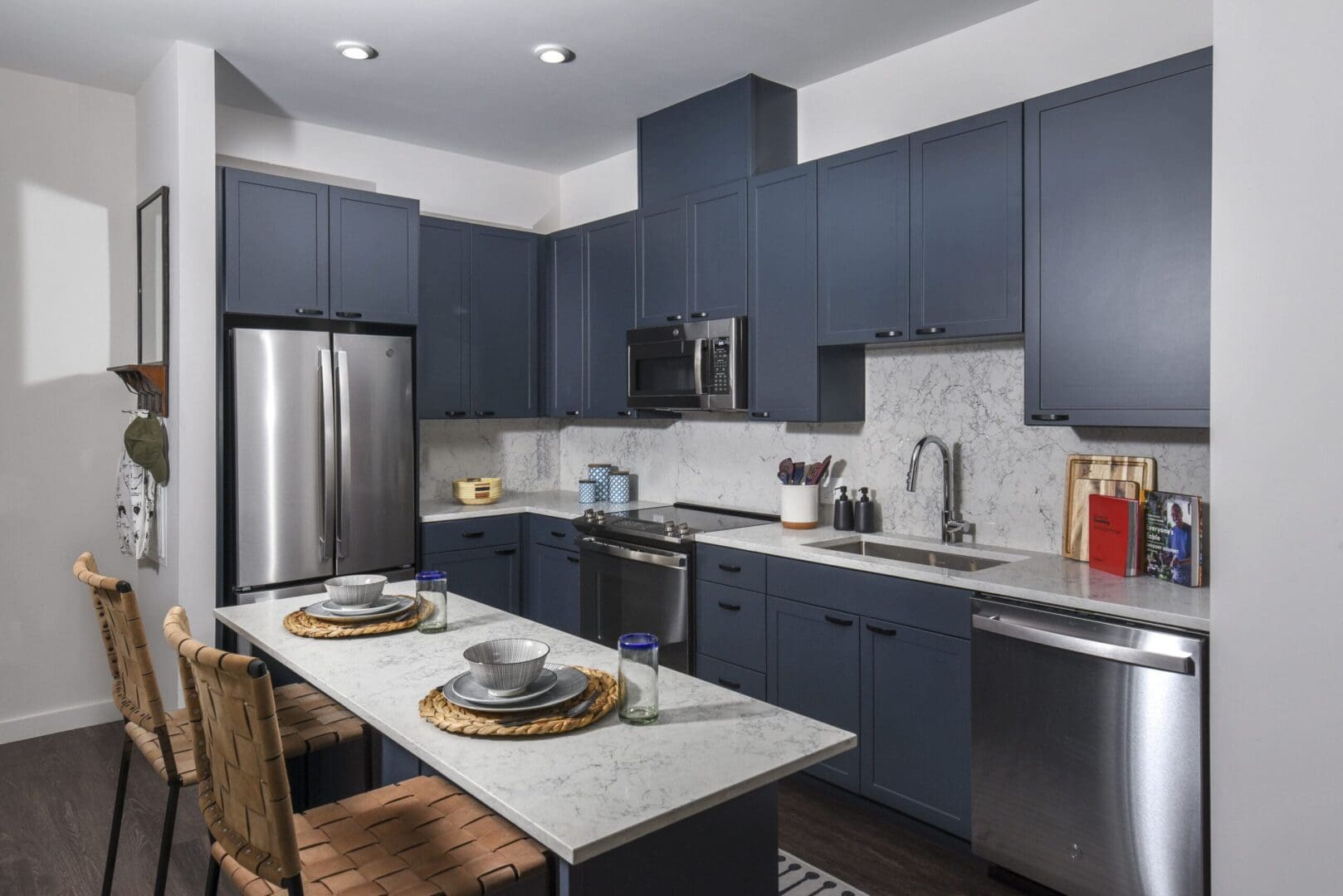 Modern apartment kitchen at Alta 801